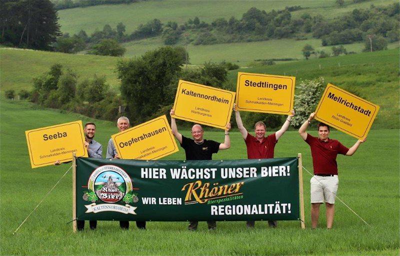 Hier wächst unser Bier. Vertreten durch Doerr-Agrar, die Rhön Bier Brauerei und die Malzfabrik Lang.